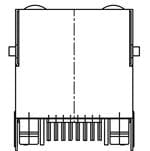 Adam Tech MTJ-88DX1-FSQ-LP Enlarged Image