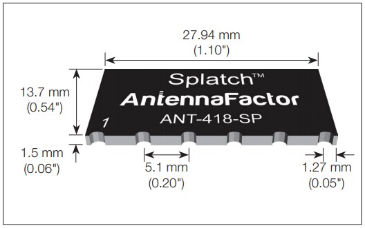 TE Connectivity / Linx Technologies SP Series Splatch® Antenna