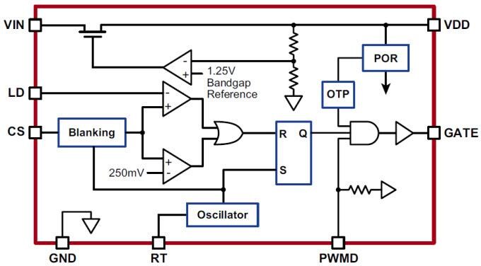 Microchip Technology HV9910C Universal High Brightness LED Driver