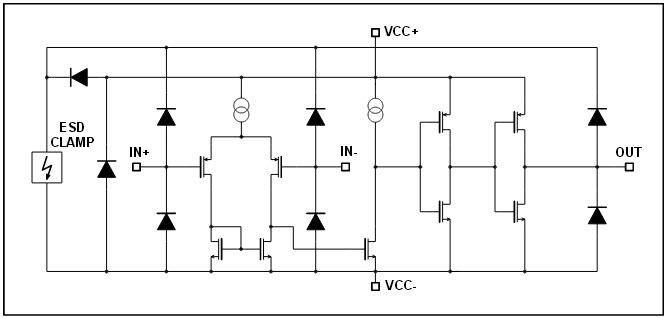 Schematic - STMicroelectronics TSX3702 CMOS Voltage Comparators