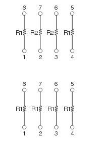 Schematic - Vishay / Thin Film AORN AEC-Q200 Precision Thin Film Resistor