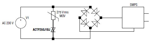 Application Circuit Diagram - Bourns ACTP AC Transient Protector
