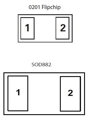 Schematic - Littelfuse SP3130 0.3pF 10KV Bidirectional Discrete TVS