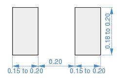 Mechanical Drawing - TDK MHQ0402PSA Multilayer Ceramic Inductors