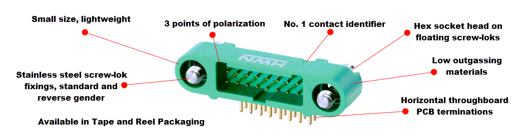 Harwin Gecko Screw-Lok Connectors