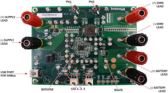 Renesas Electronics ISL9238EVAL1Z Battery Charger Evaluation Board