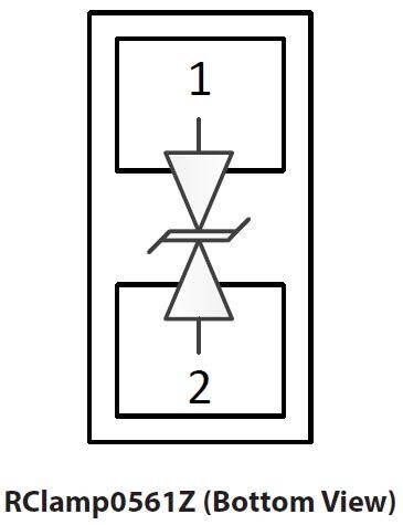 Schematic - Semtech RClamp0561Z Femto Farad RClamp®
