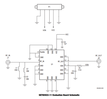 Schematic - Skyworks Solutions Inc. SKY65933-11EK1 & SKY65943-11EK1 Evaluation Boards