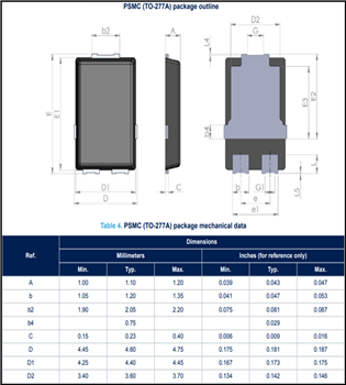 STMicroelectronics STPS6M100SF 100V Power Schottky Rectifier