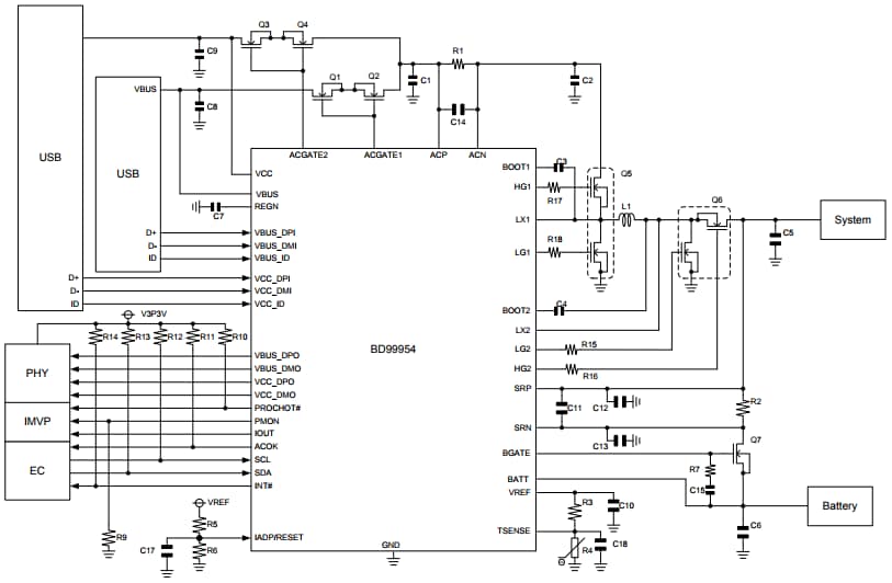 Block Diagram - ROHM Semiconductor Battery Charge Management ICs