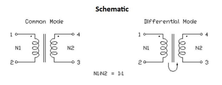 Schematic - TT Electronics HA19 EPS Common Mode Chokes