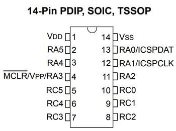 Mechanical Drawing - Microchip Technology PIC16(L)F18426/46 Low Pin Count MCUs
