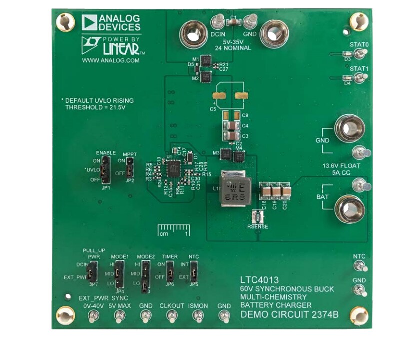 Location Circuit - Analog Devices Inc. DC2374B Demo Board for the LTC4013 Battery Charger