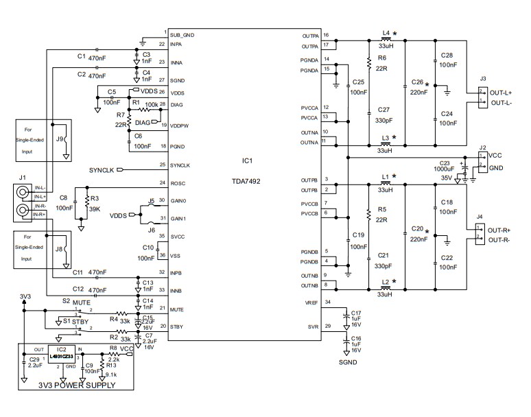 Schematic - STMicroelectronics STEVAL-CCA027V1 Demonstration Board
