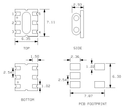 Mechanical Drawing - MACOM MACP-011068 Coupler