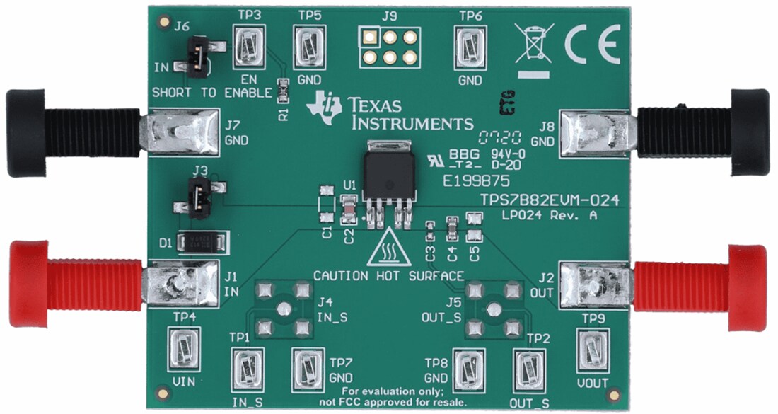 Mechanical Drawing - Texas Instruments TPS7B82EVM-024 Regulator Evaluation Module (EVM)