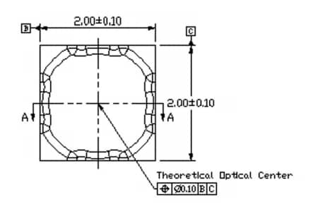 Mechanical Drawing - Lumileds LUXEON SunPlus 20 Line LEDs