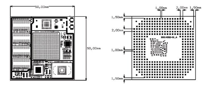Mechanical Drawing - Digi ConnectCore® 6 System-on-Modules