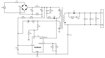 Application Circuit Diagram - Diodes Incorporated AP3981B/C/D2 Power Switchers