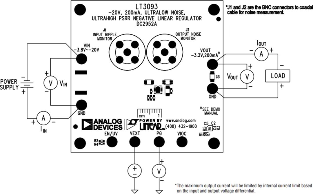 Mechanical Drawing - Analog Devices Inc. LT3093 Demo Board DC2952A