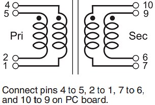 Coilcraft YA9280 Flyback Transformer