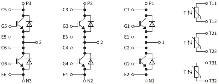 Block Diagram - Infineon Technologies 750V HybridPACK™ Drive Modules
