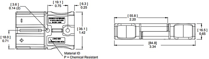 Anderson Power Products SBS50 / SBS75X Heavy Duty Power Connectors