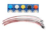 Adafruit STEMMA Wired Tactile Push-Button Pack