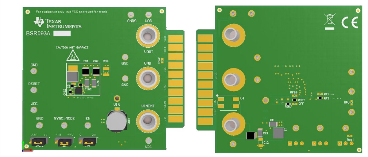 Mechanical Drawing - Texas Instruments LM63615QDRREVM Evaluation Module