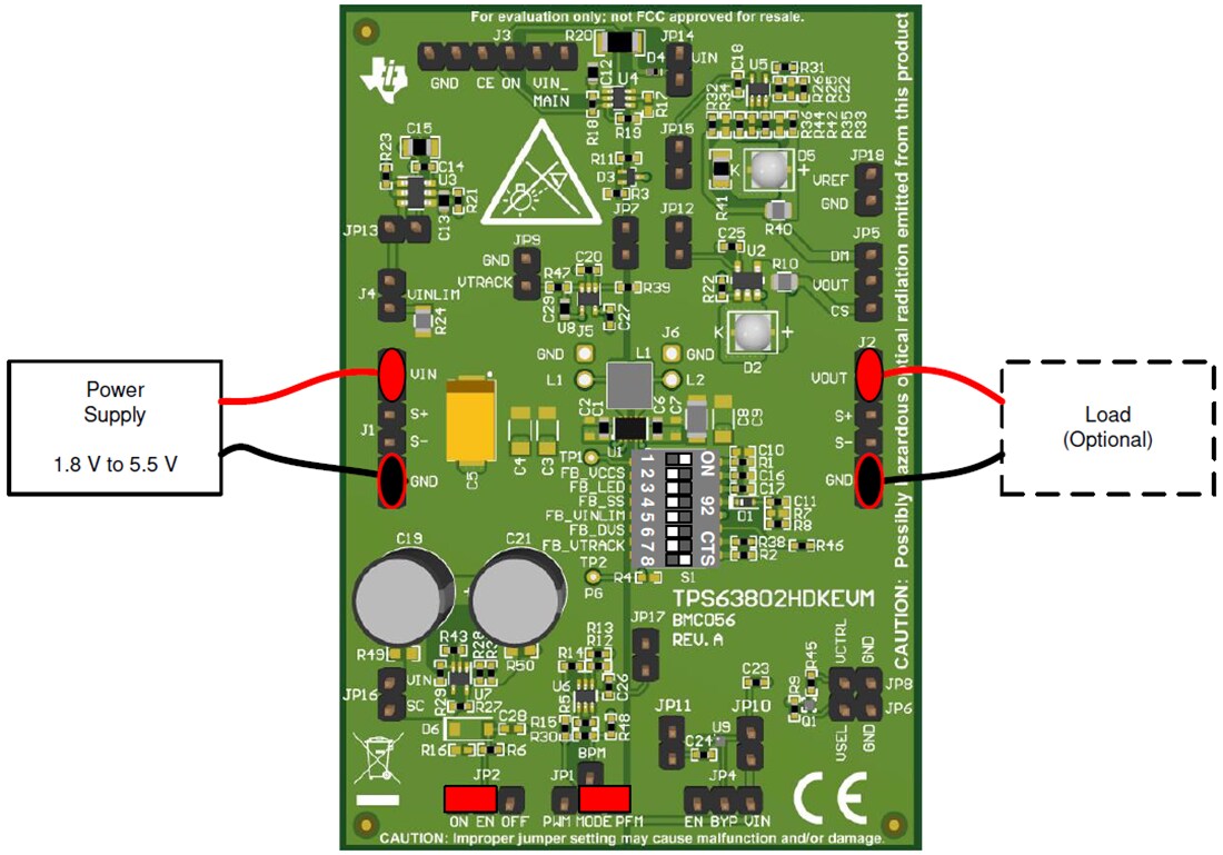 Chart - Texas Instruments TPS63802HDKEVM Hardware Development Kit