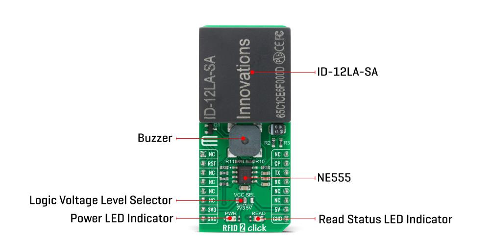 Block Diagram - Mikroe RFID 2 Click