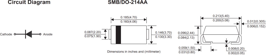 Comchip Technology US2xB-HF Ultra Fast Recovery Rectifiers