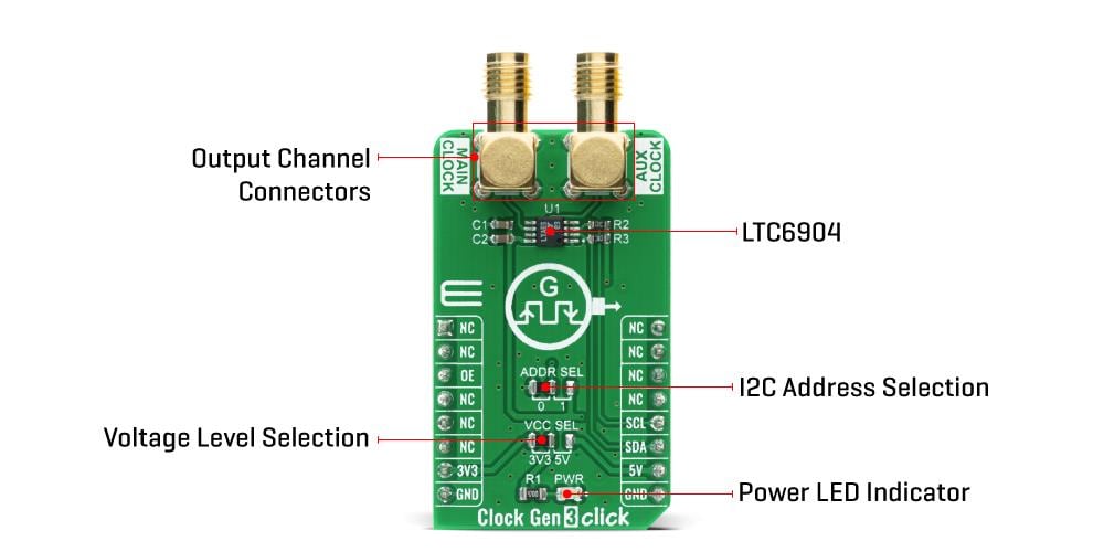 Block Diagram - Mikroe Clock Gen 3 Click