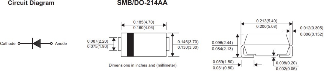Comchip Technology ES5xB-HF Superfast Recovery Rectifiers