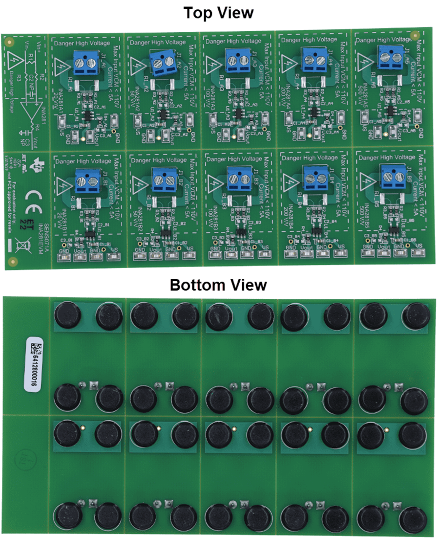 Mechanical Drawing - Texas Instruments INA281EVM Amplifier Evaluation Module (EVM)