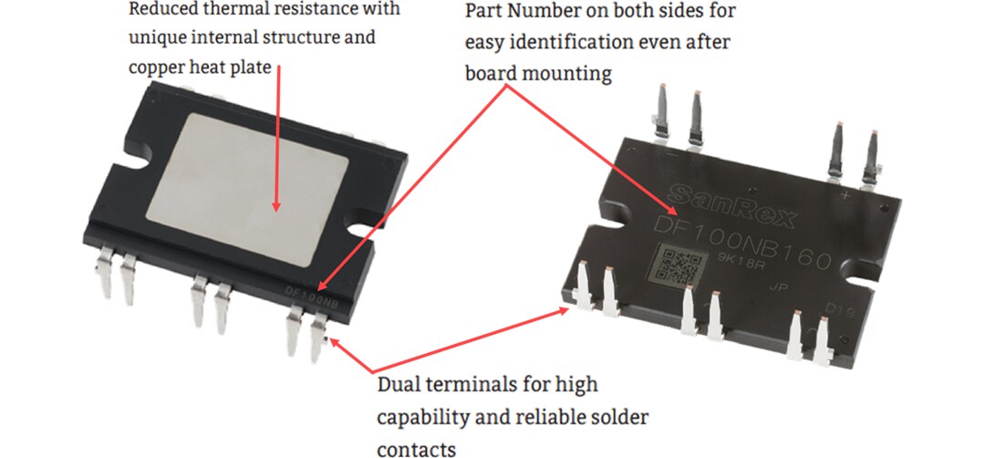 SanRex 3-Phase Diode Modules (DIP Type)