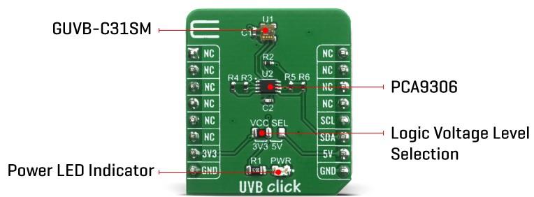 Block Diagram - Mikroe UVB Click