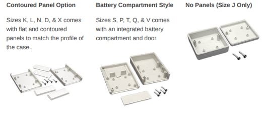 Hammond Manufacturing 1593 ABS Plastic Hand Held/Instrument Enclosures