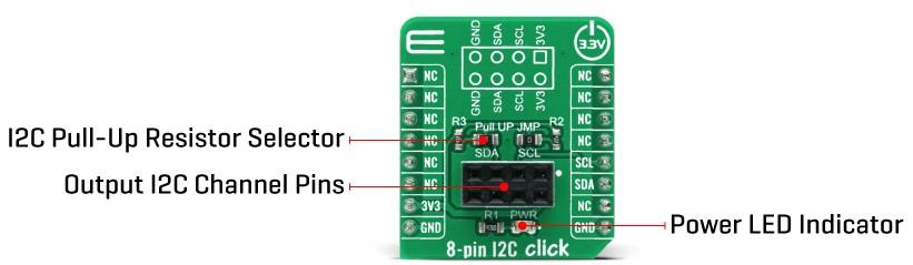 Block Diagram - Mikroe 8-Pin I2C Click
