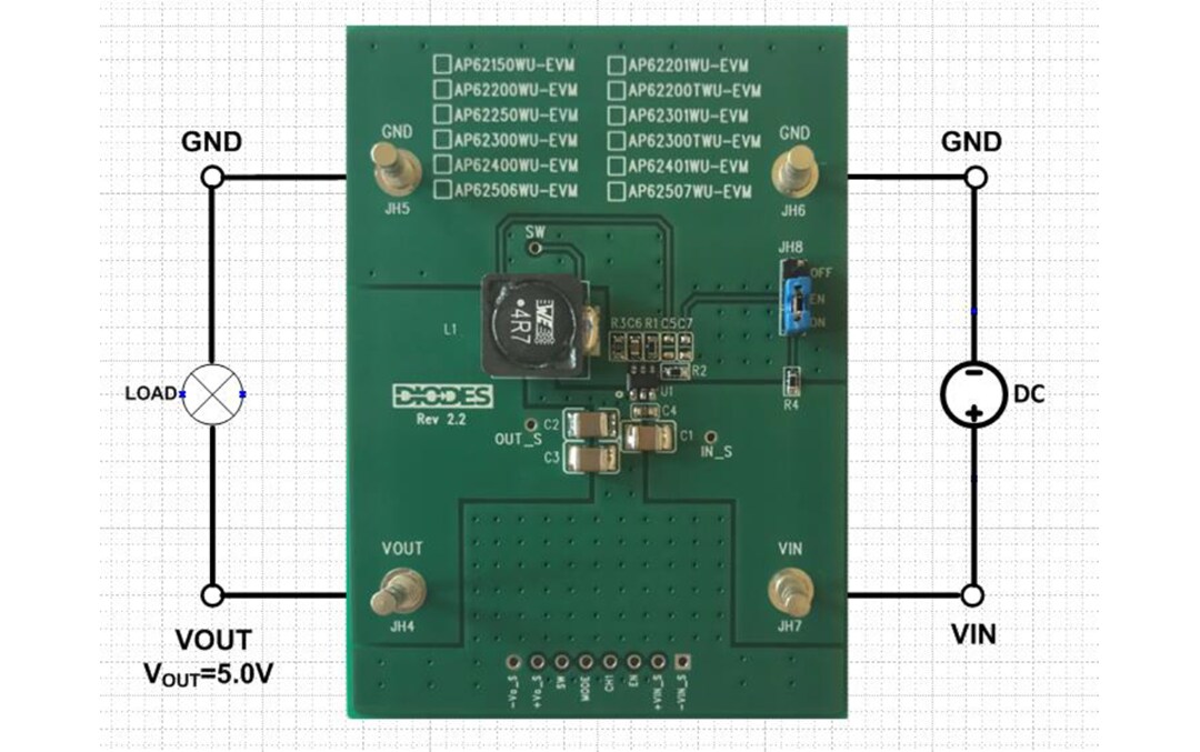 Diodes Incorporated AP6230x-EVM Evaluation Boards