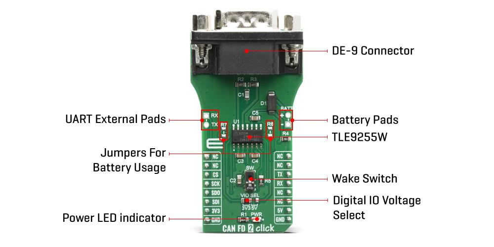 Block Diagram - Mikroe CAN FD 2 Click