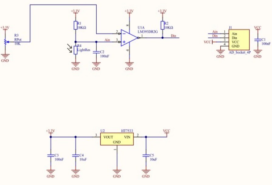 Schematic - M5Stack LIGHT Sensor Unit