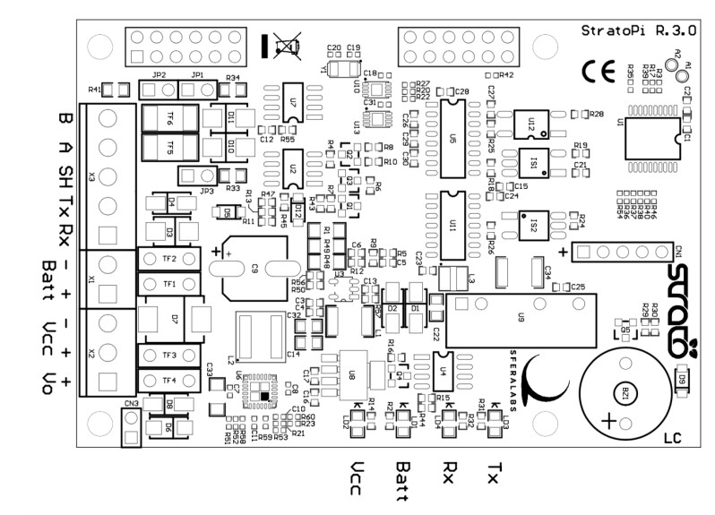 Sfera Labs Strato Pi UPS Servers with Raspberry Pi