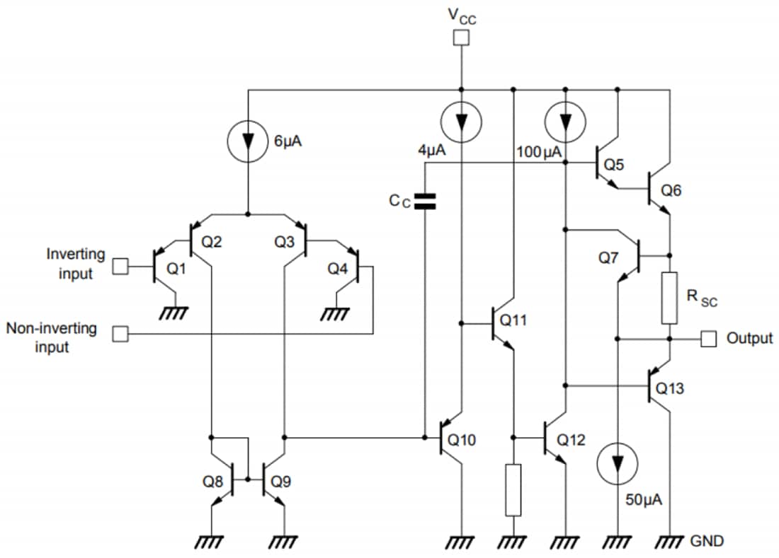 Schematic - STMicroelectronics LM2904B Low-Power Dual Operational Amplifier