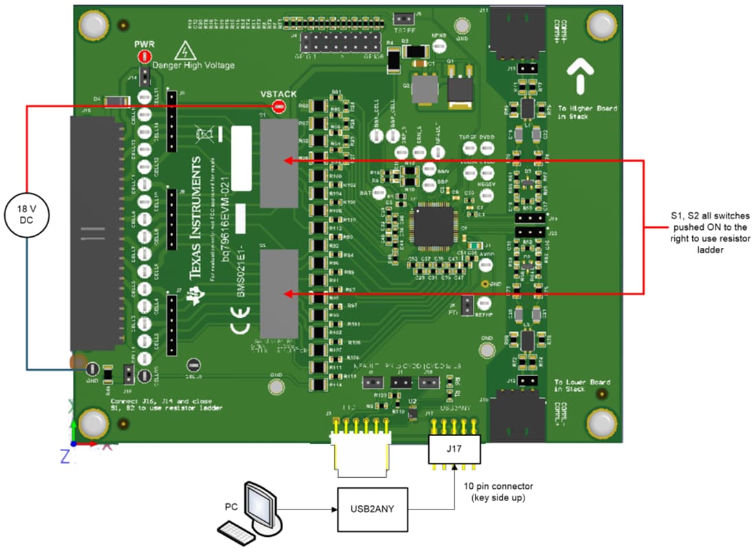 Mechanical Drawing - Texas Instruments bq79616EVM-021 Battery Monitor Evaluation Module
