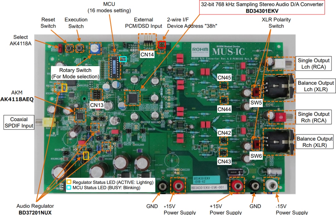 ROHM Semiconductor BD34301EKV Evaluation Board (BD34301EKV-EVK-003)