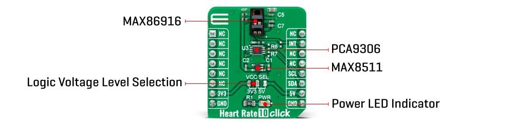 Mikroe Heart Rate 10 Click
