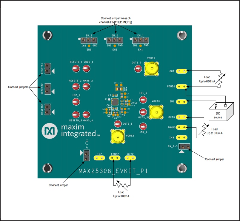Analog Devices / Maxim Integrated MAX25308 Evaluation Kit