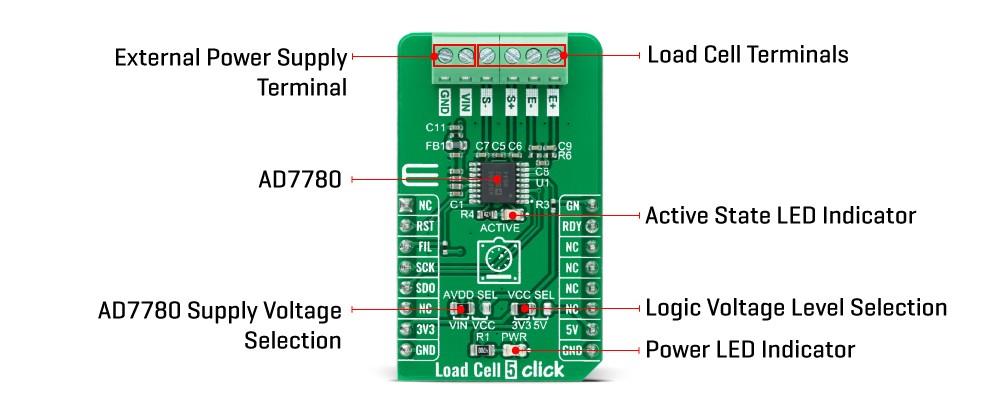 Mikroe Load Cell 5 Click