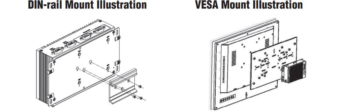Mechanical Drawing - Advantech UNO-2272G Palm-Size Automation Computer